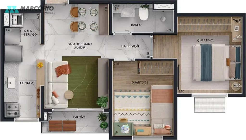 Apartamento, 2 quartos, 42 m² - Foto 17