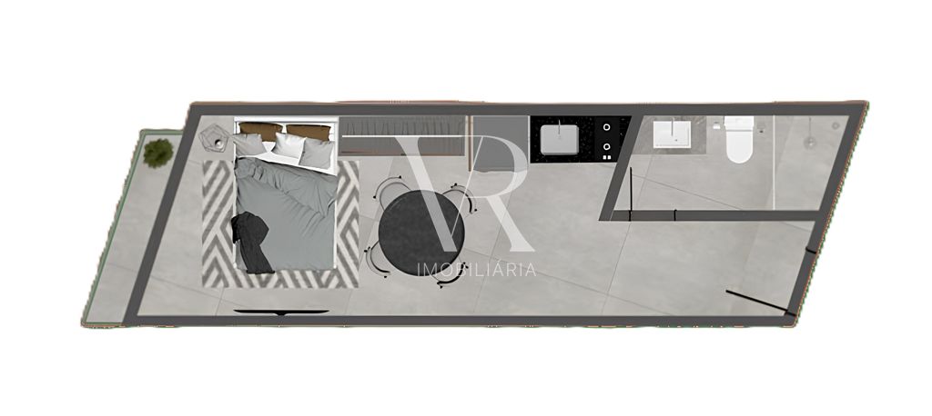 Apartamento à venda com 1 quarto, 37m² - Foto 6