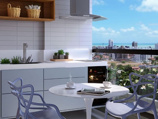 Apartamento 2 quartos e 2 banheiros, à venda, no bairro Bessa em João Pessoa