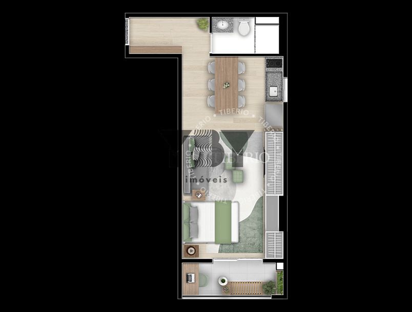 Apartamento, 1 quarto, 30 m² - Foto 52