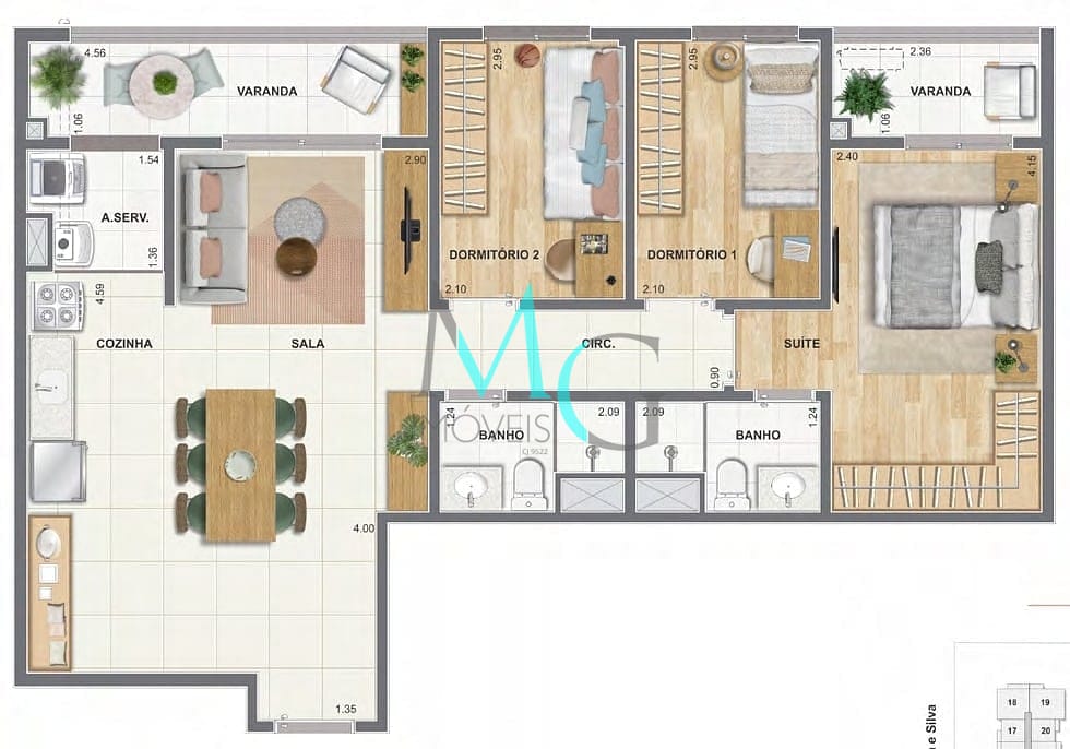 Apartamento, 3 quartos, 92 m² - Foto 26