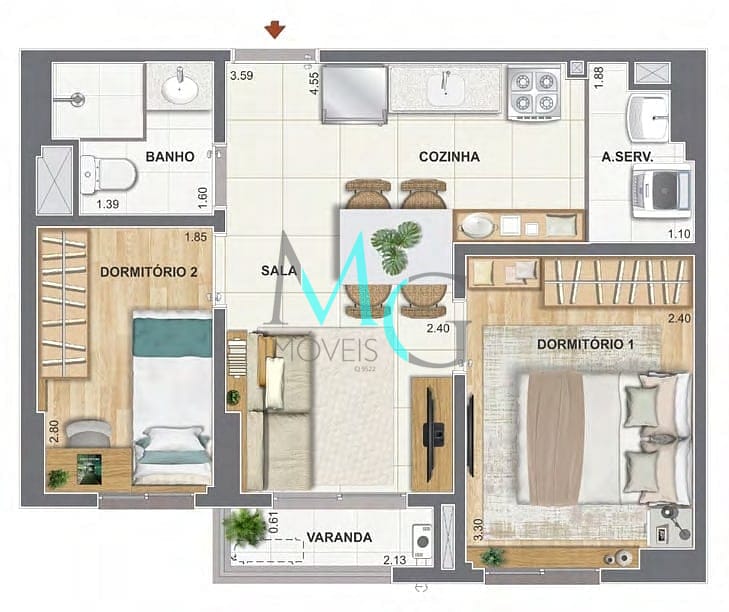 Apartamento, 3 quartos, 76 m² - Foto 22