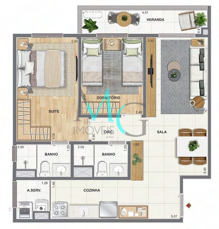 Apartamento, 3 quartos, 76 m² - Foto 24