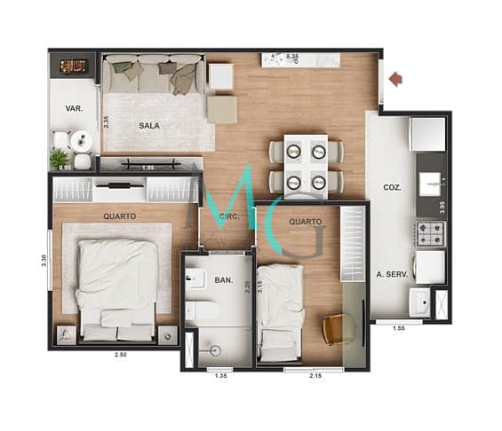 Apartamento, 1 quarto, 30 m² - Foto 16