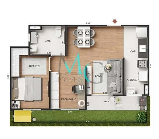 Apartamento, 2 quartos, 54 m² - Foto 19