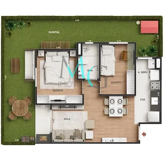 Apartamento, 2 quartos, 42 m² - Foto 25