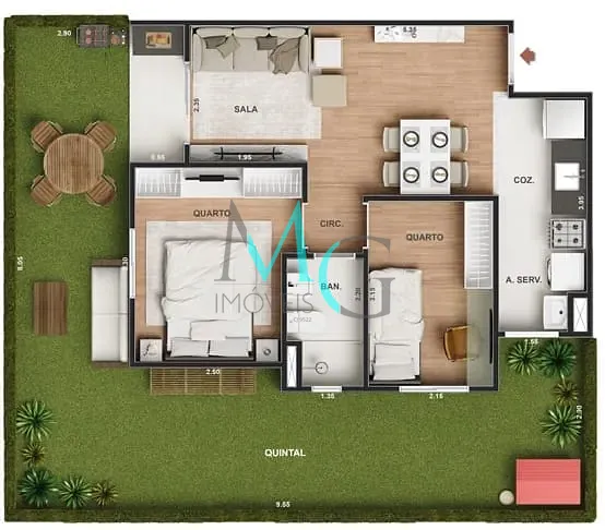 Apartamento, 2 quartos, 42 m² - Foto 27