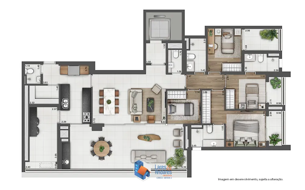 Apartamento, 4 quartos, 202 m² - Foto 16