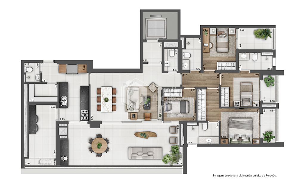 Apartamento, 4 quartos, 171 m² - Foto 17