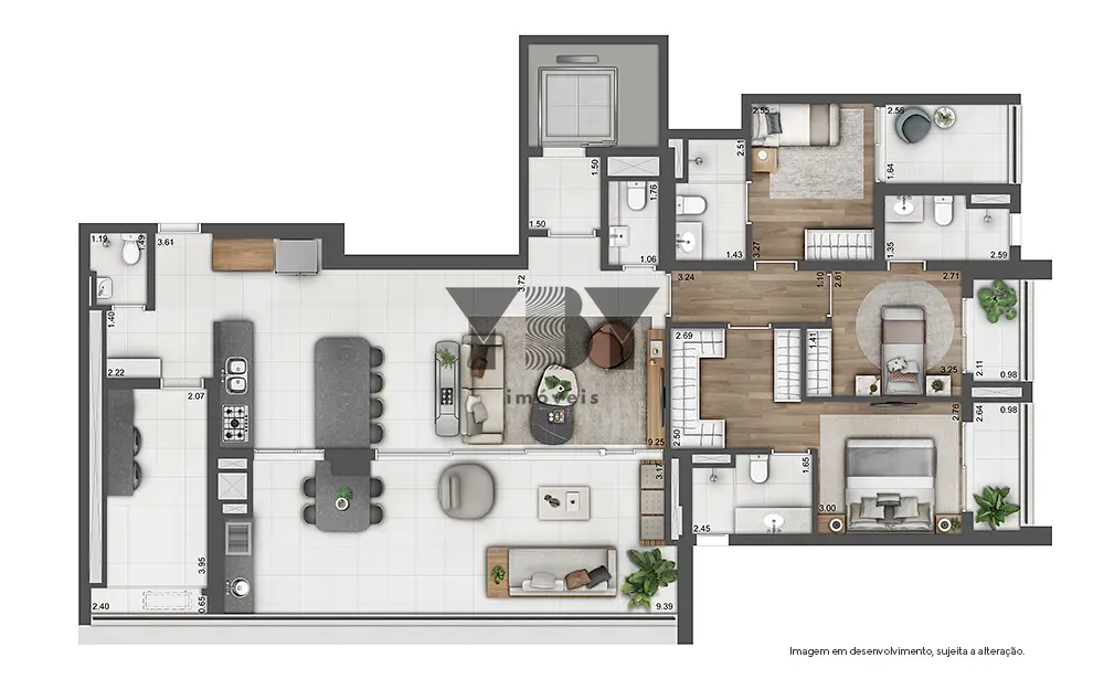 Apartamento, 4 quartos, 171 m² - Foto 19