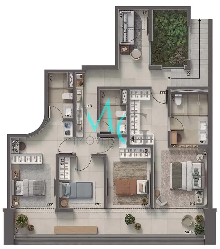 Apartamento, 4 quartos, 323 m² - Foto 22