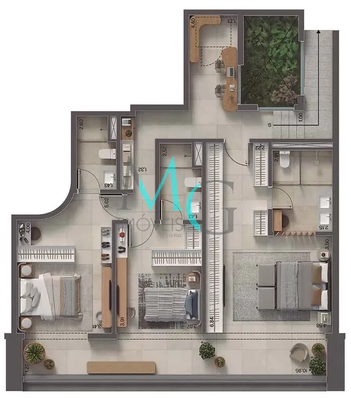 Apartamento, 4 quartos, 323 m² - Foto 24