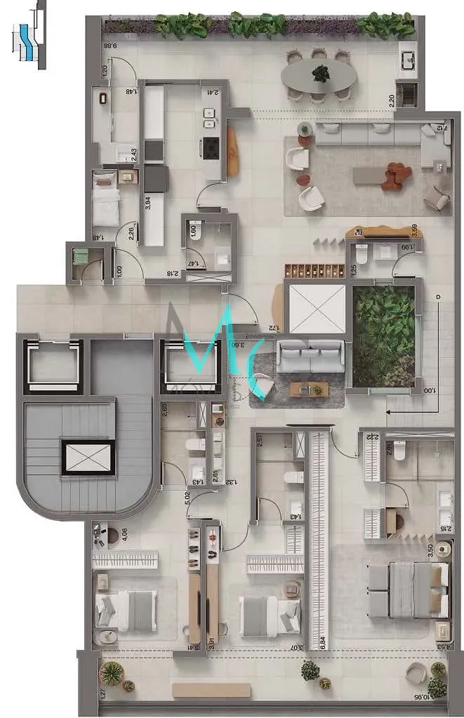 Cobertura, 4 quartos, 323 m² - Foto 19