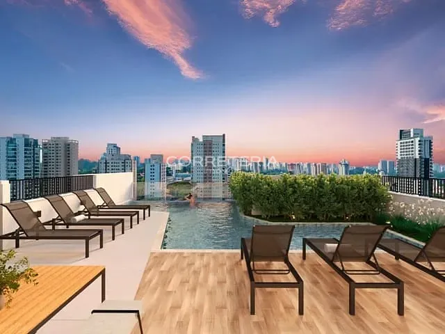 Apartamento 2 quartos e 1 banheiro, à venda, no bairro Santo Amaro em São Paulo