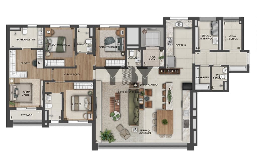 Cobertura à venda com 4 quartos, 329m² - Foto 30