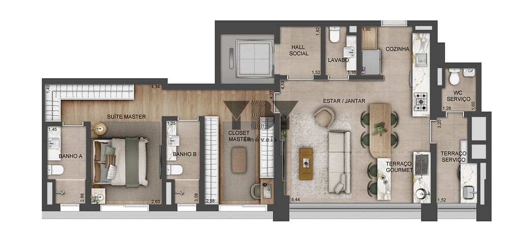 Apartamento, 3 quartos, 133 m² - Foto 21