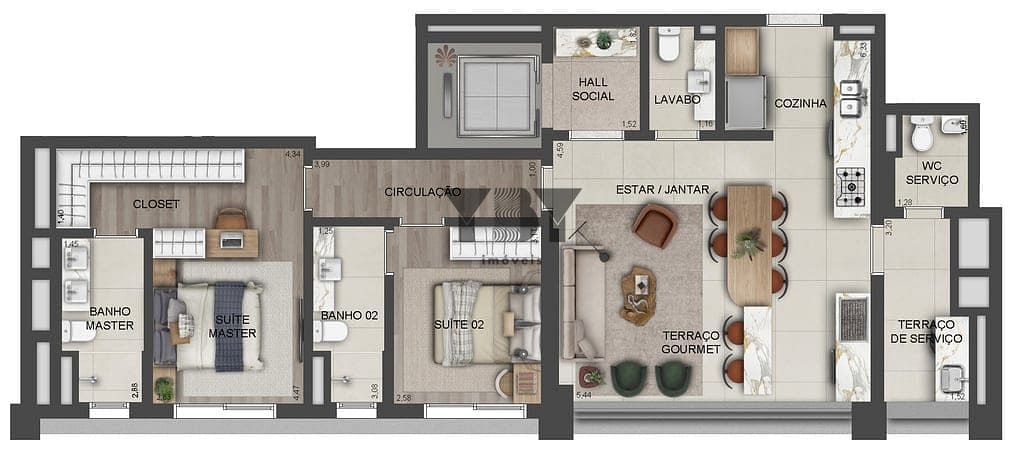Apartamento, 3 quartos, 133 m² - Foto 23