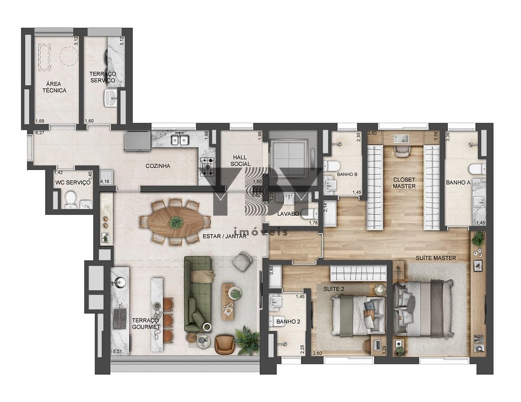 Apartamento, 3 quartos, 133 m² - Foto 25