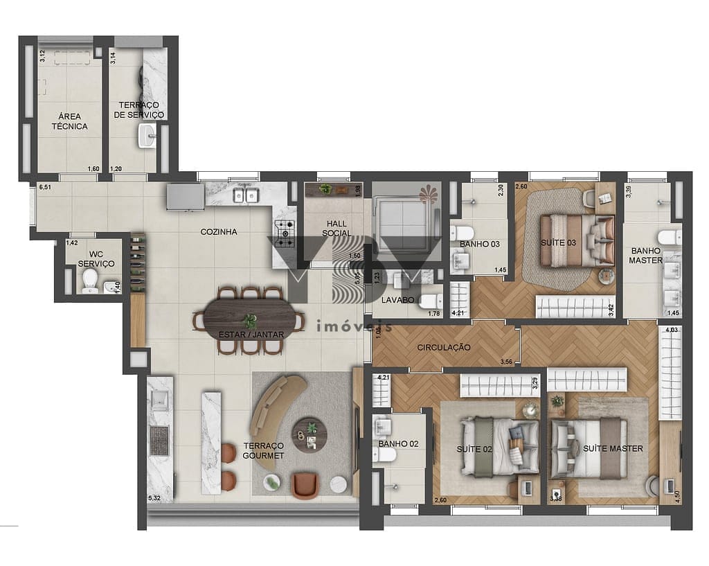 Apartamento, 3 quartos, 133 m² - Foto 26