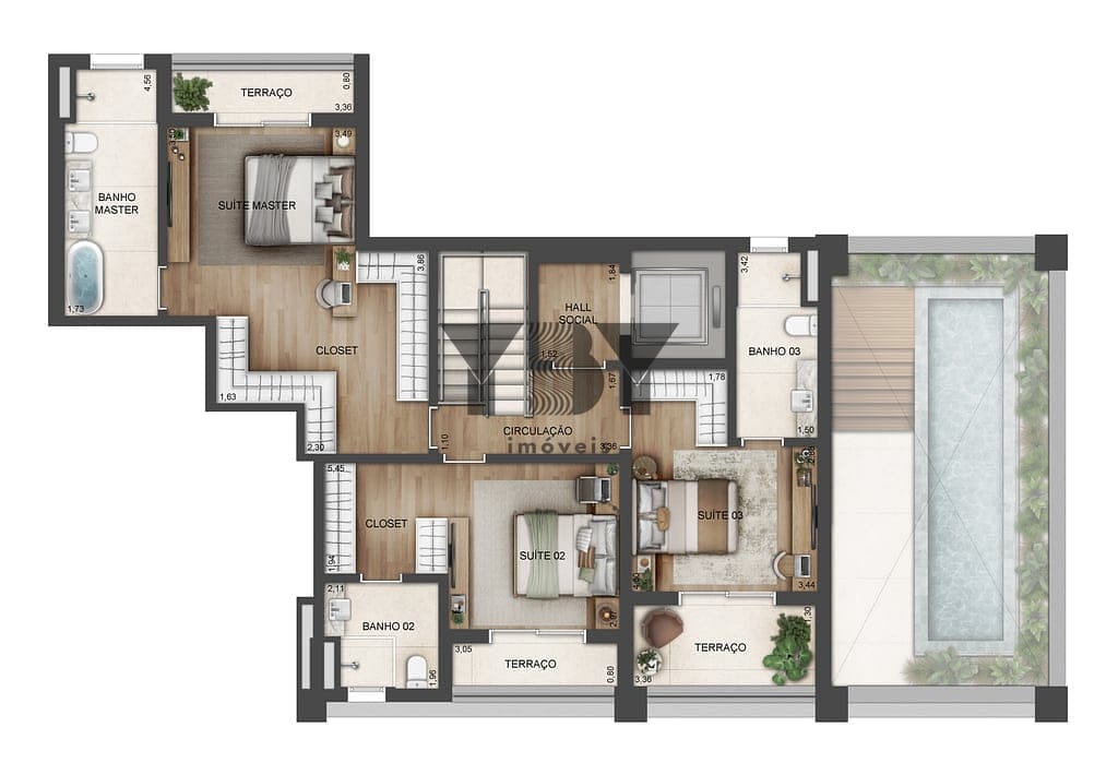 Apartamento, 3 quartos, 133 m² - Foto 32