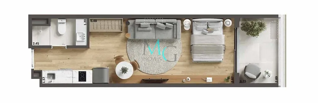 Apartamento, 1 quarto, 38 m² - Foto 16