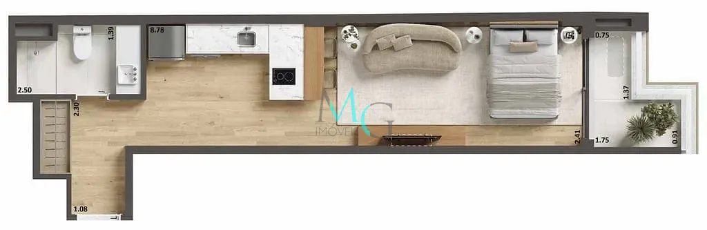 Apartamento, 1 quarto, 38 m² - Foto 17
