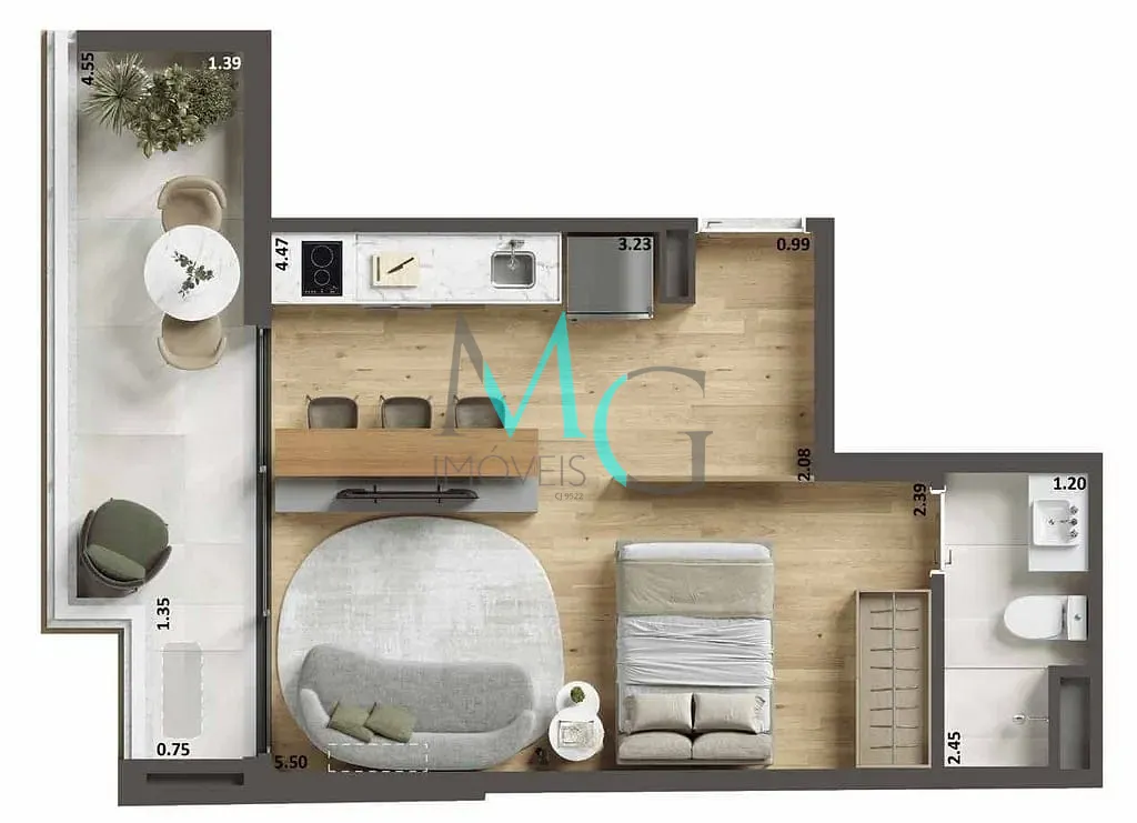 Apartamento, 1 quarto, 38 m² - Foto 19