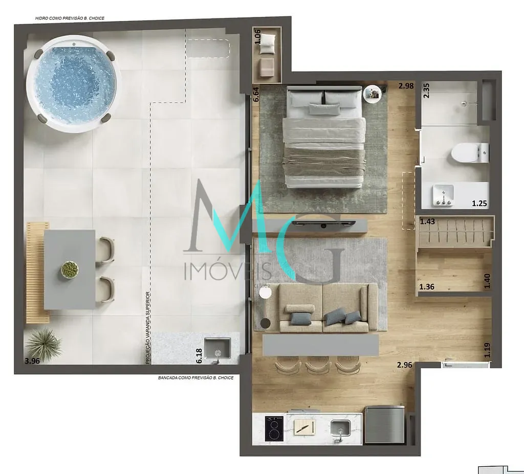 Apartamento, 1 quarto, 38 m² - Foto 22