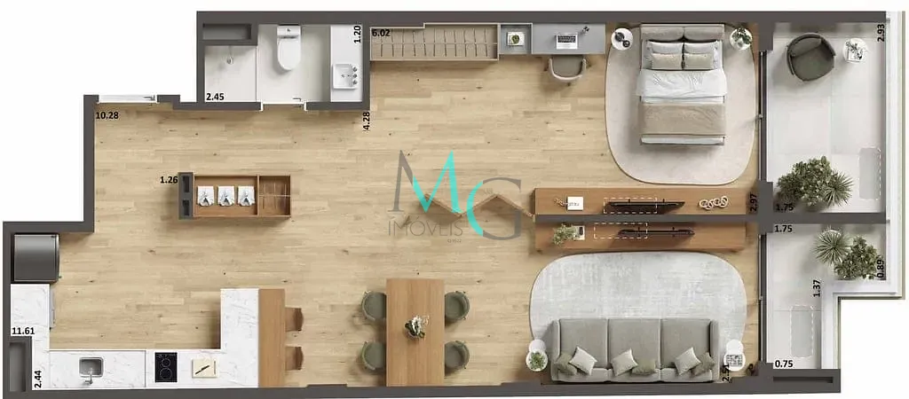 Apartamento, 1 quarto, 38 m² - Foto 26