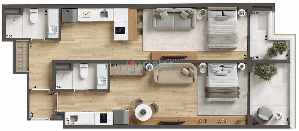 Apartamento à venda com 1 quarto, 39m² - Foto 24