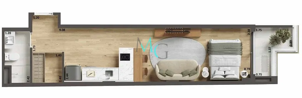 Apartamento, 1 quarto, 39 m² - Foto 18