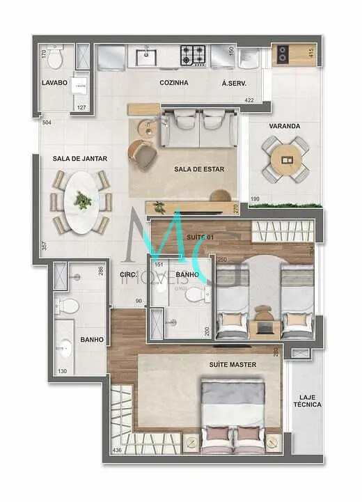 Cobertura, 3 quartos, 135 m² - Foto 67
