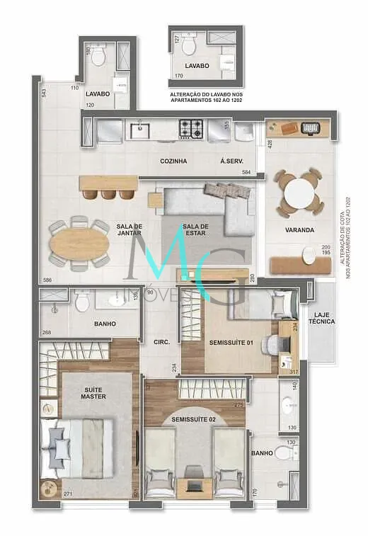 Cobertura, 3 quartos, 135 m² - Foto 69