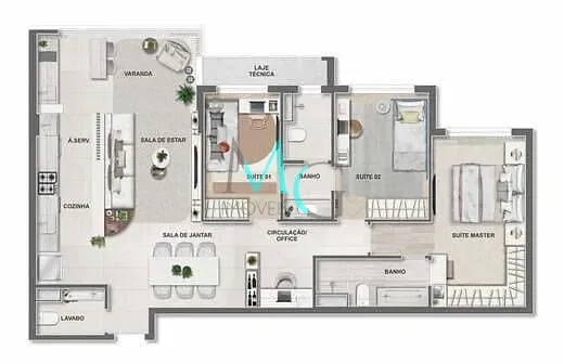 Cobertura, 3 quartos, 135 m² - Foto 74
