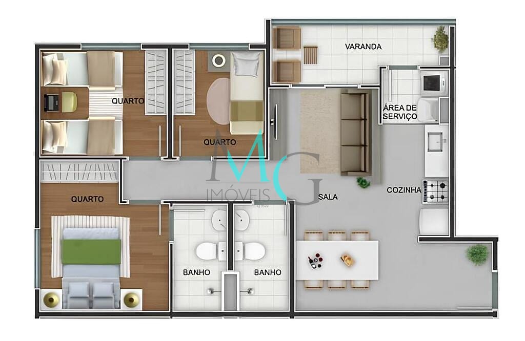 Apartamento, 2 quartos, 46 m² - Foto 54