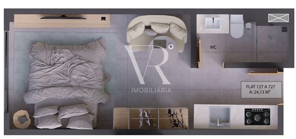 Apartamento à venda com 1 quarto, 24m² - Foto 34