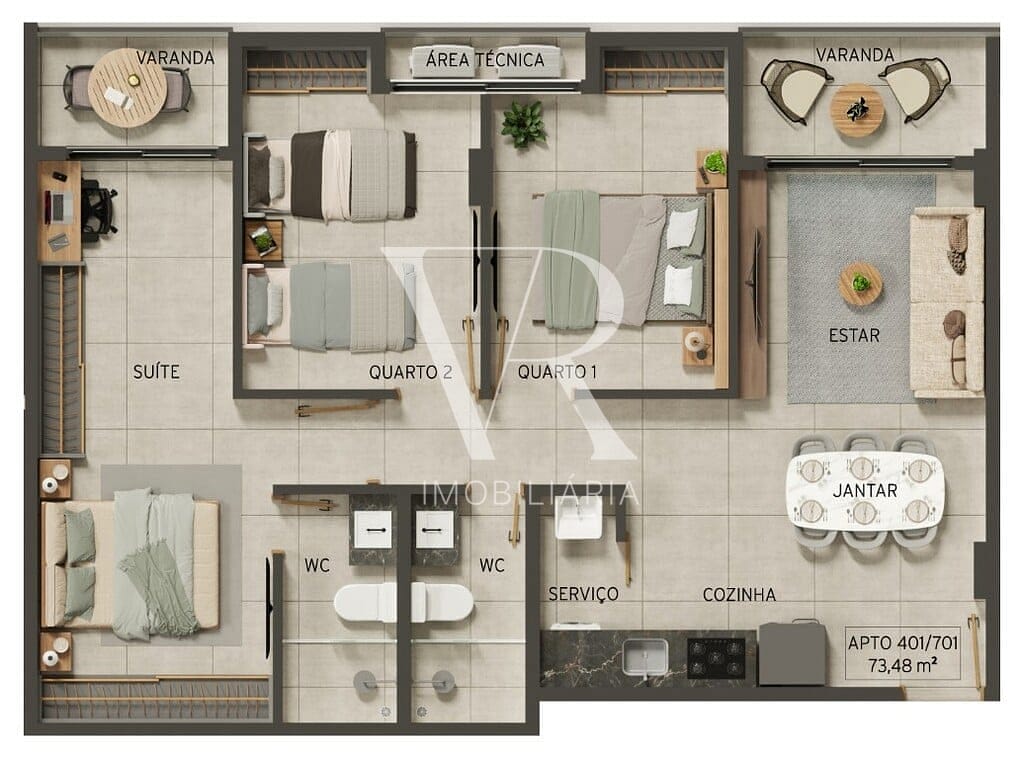 Cobertura à venda com 2 quartos, 84m² - Foto 44
