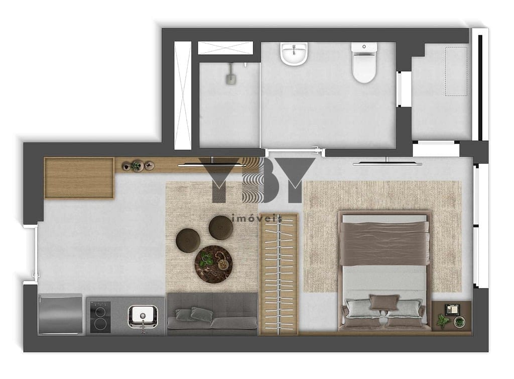 Apartamento, 1 quarto, 27 m² - Foto 11