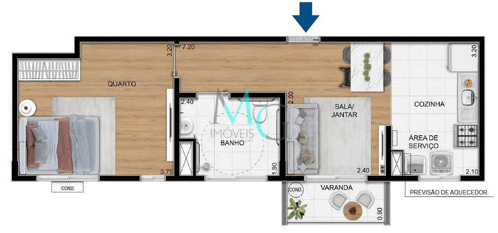 Apartamento, 2 quartos, 40 m² - Foto 18