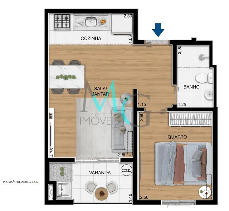 Apartamento, 1 quarto, 41 m² - Foto 13