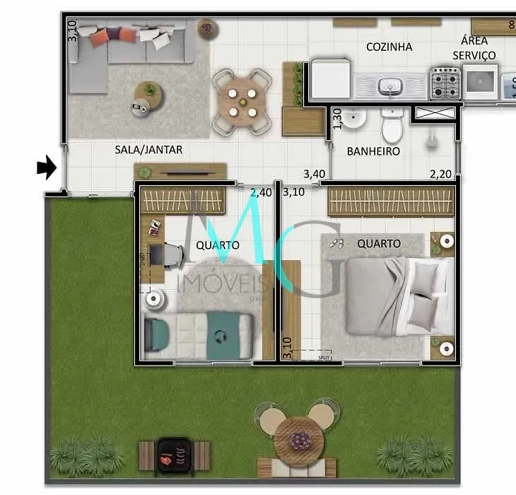 Apartamento, 2 quartos, 74 m² - Foto 17