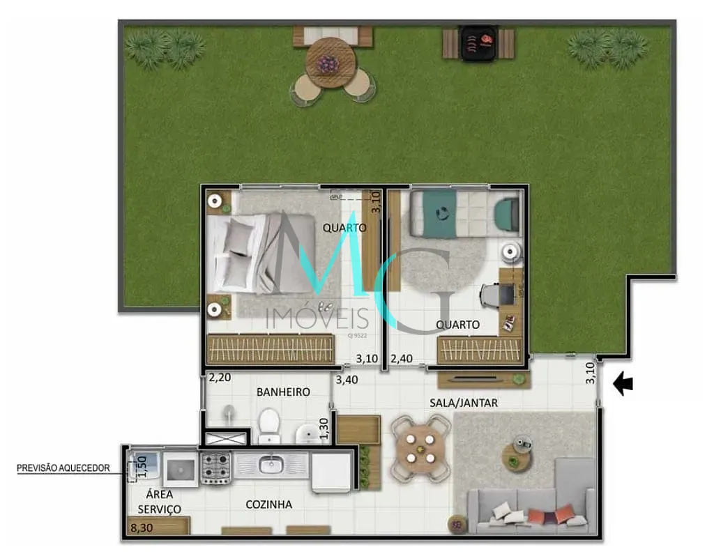 Apartamento, 2 quartos, 74 m² - Foto 19