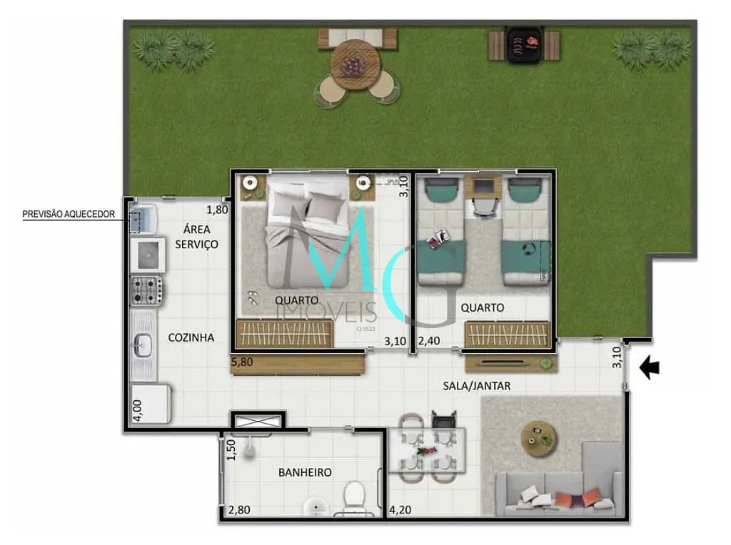 Apartamento, 2 quartos, 74 m² - Foto 21