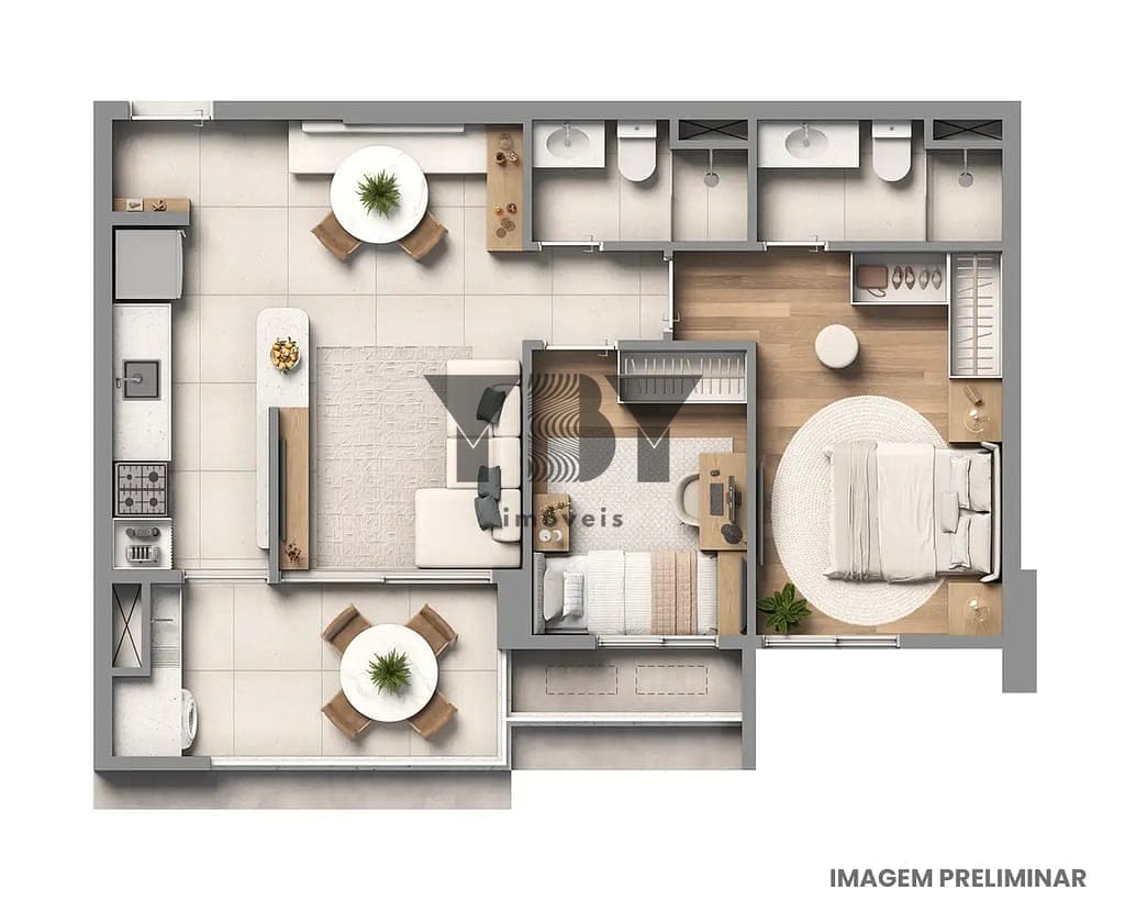 Apartamento, 2 quartos, 59 m² - Foto 11