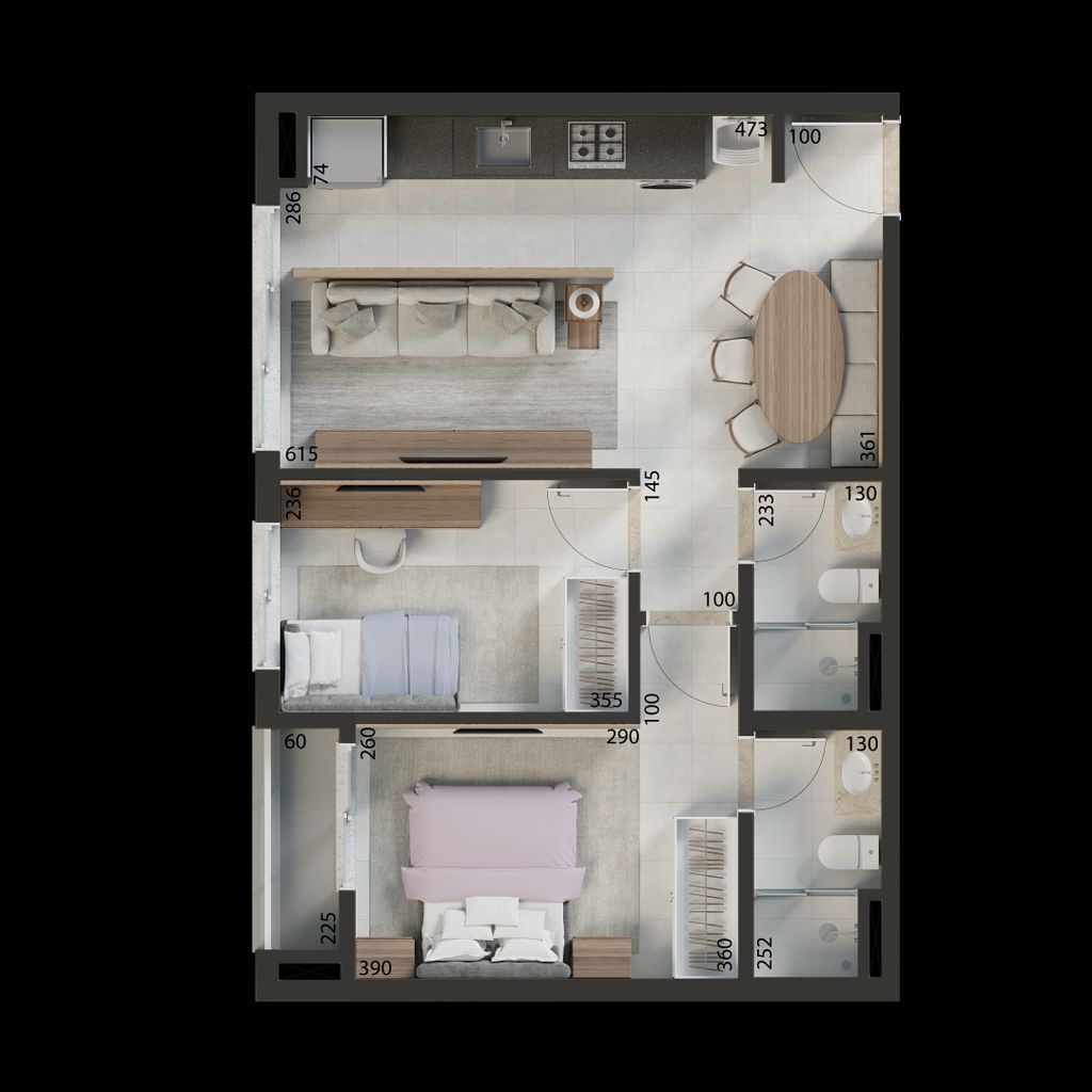 Apartamento, 2 quartos, 93 m² - Foto 46