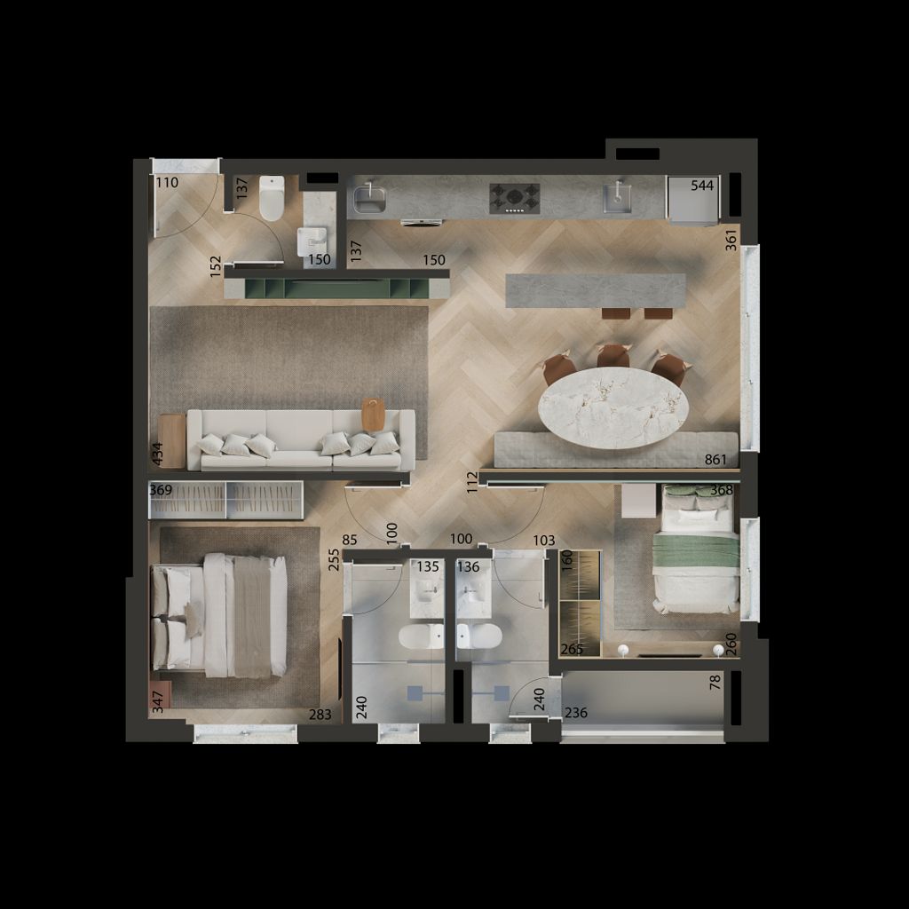 Apartamento, 2 quartos, 93 m² - Foto 47