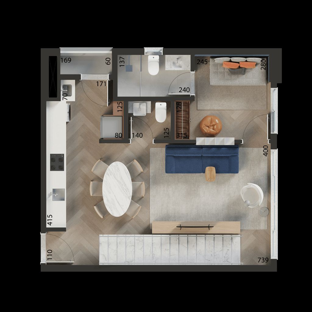 Apartamento, 2 quartos, 77 m² - Foto 50