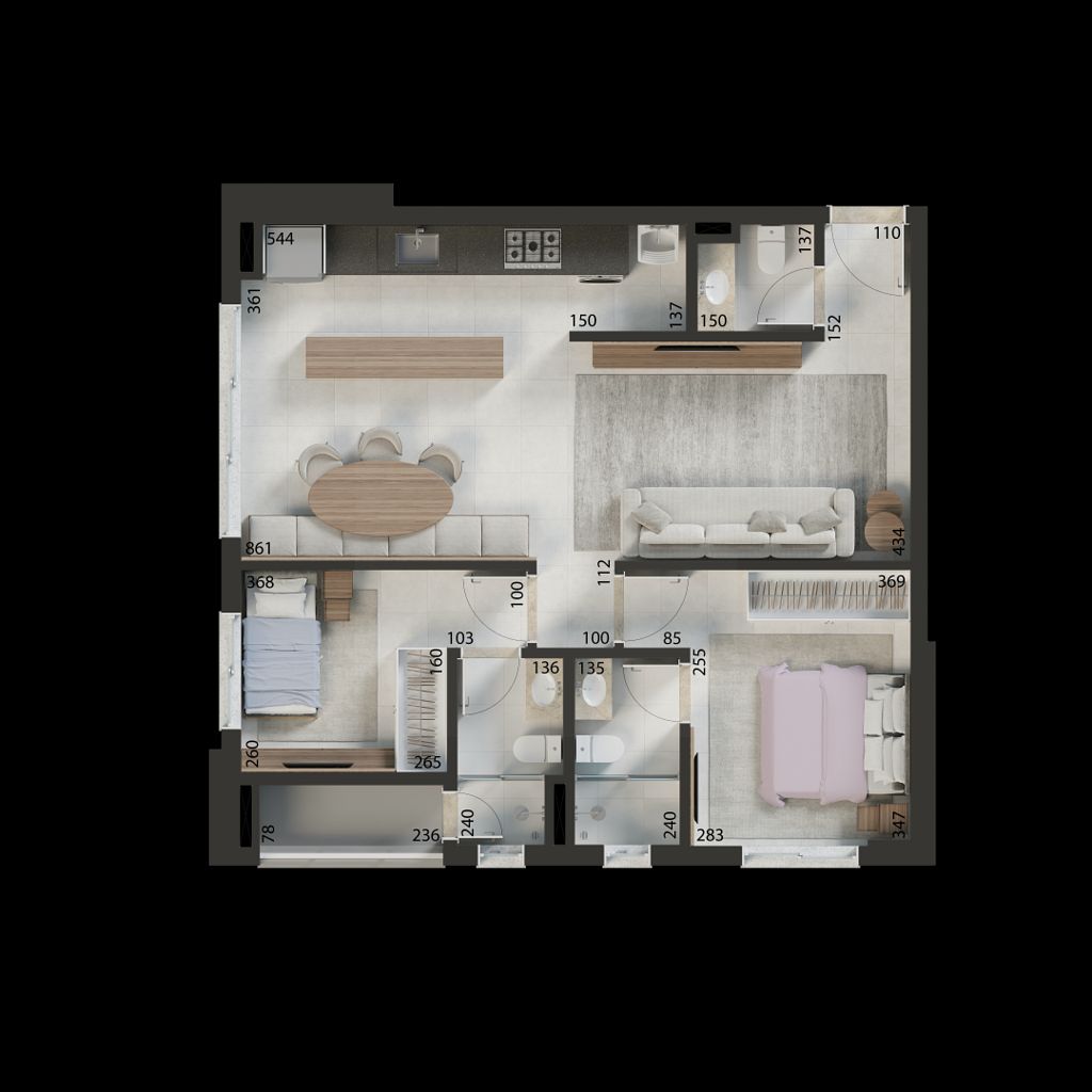 Apartamento, 2 quartos, 76 m² - Foto 48