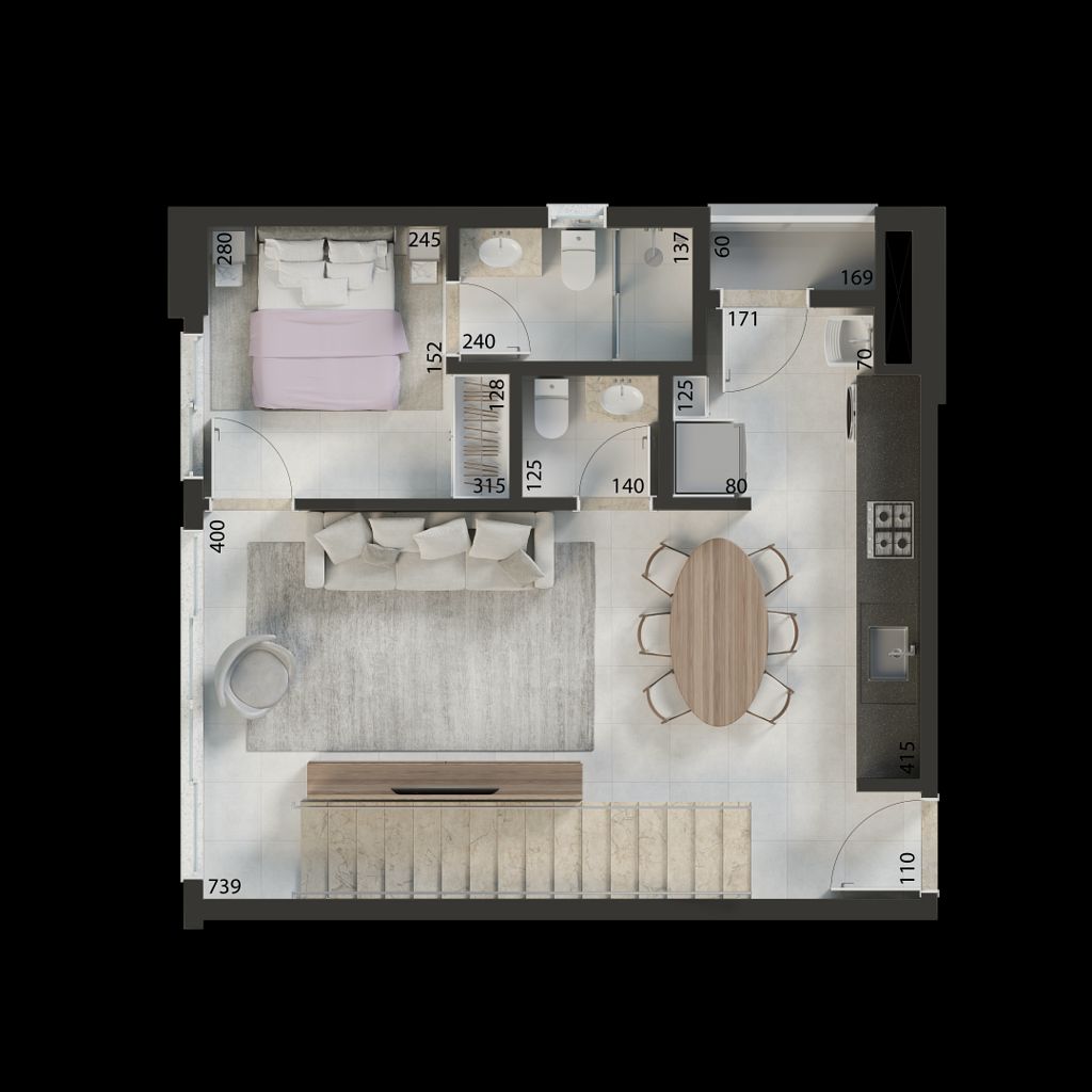 Apartamento, 2 quartos, 76 m² - Foto 52