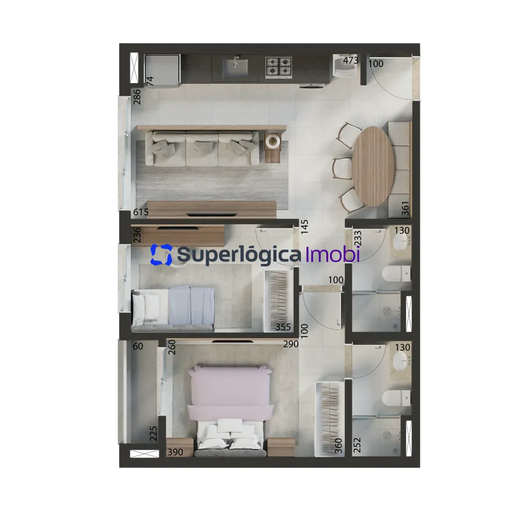 Apartamento, 2 quartos, 80 m² - Foto 46
